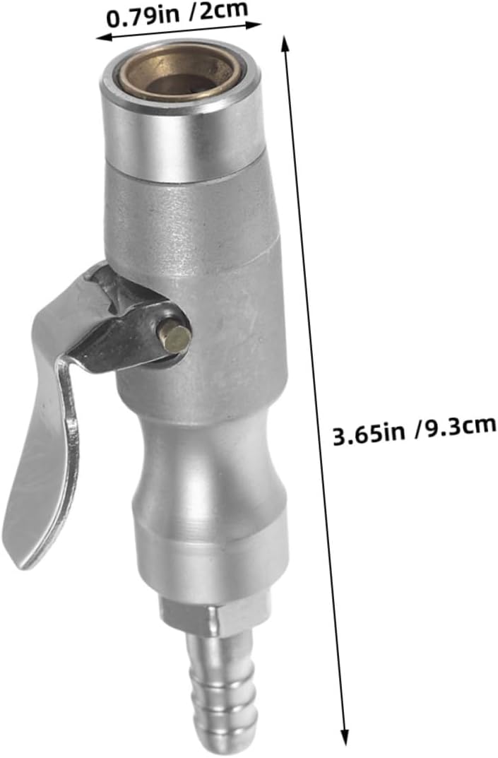 Levemolo 2pcs Copper Steel Tire Inflator Air Chuck Locking Nozzle Adapter
