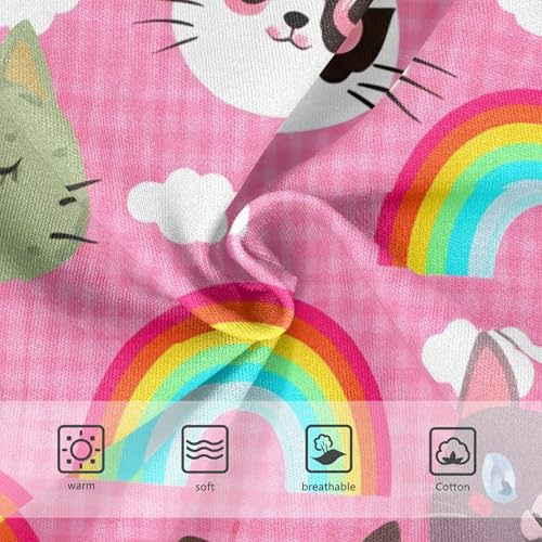 Cute Cartoon Cat Pink Toddlers Underwear Floral 2t Cotton Panties Little Girl Pattern Briefs Underpants3