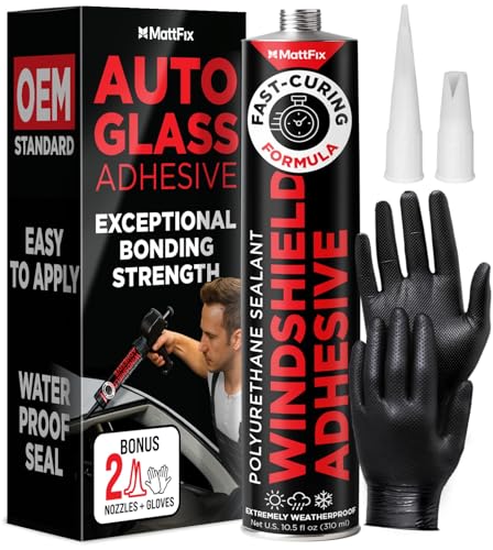 TSB 3 Windshield Adhesive – Easy to Apply – Fast Curing & Weather Resistant – High-Strength Bond – Professional Polyurethane Auto Glass Adhesive – Windshield Sealant – Repair Kit for Cars, Trucks & SUVs