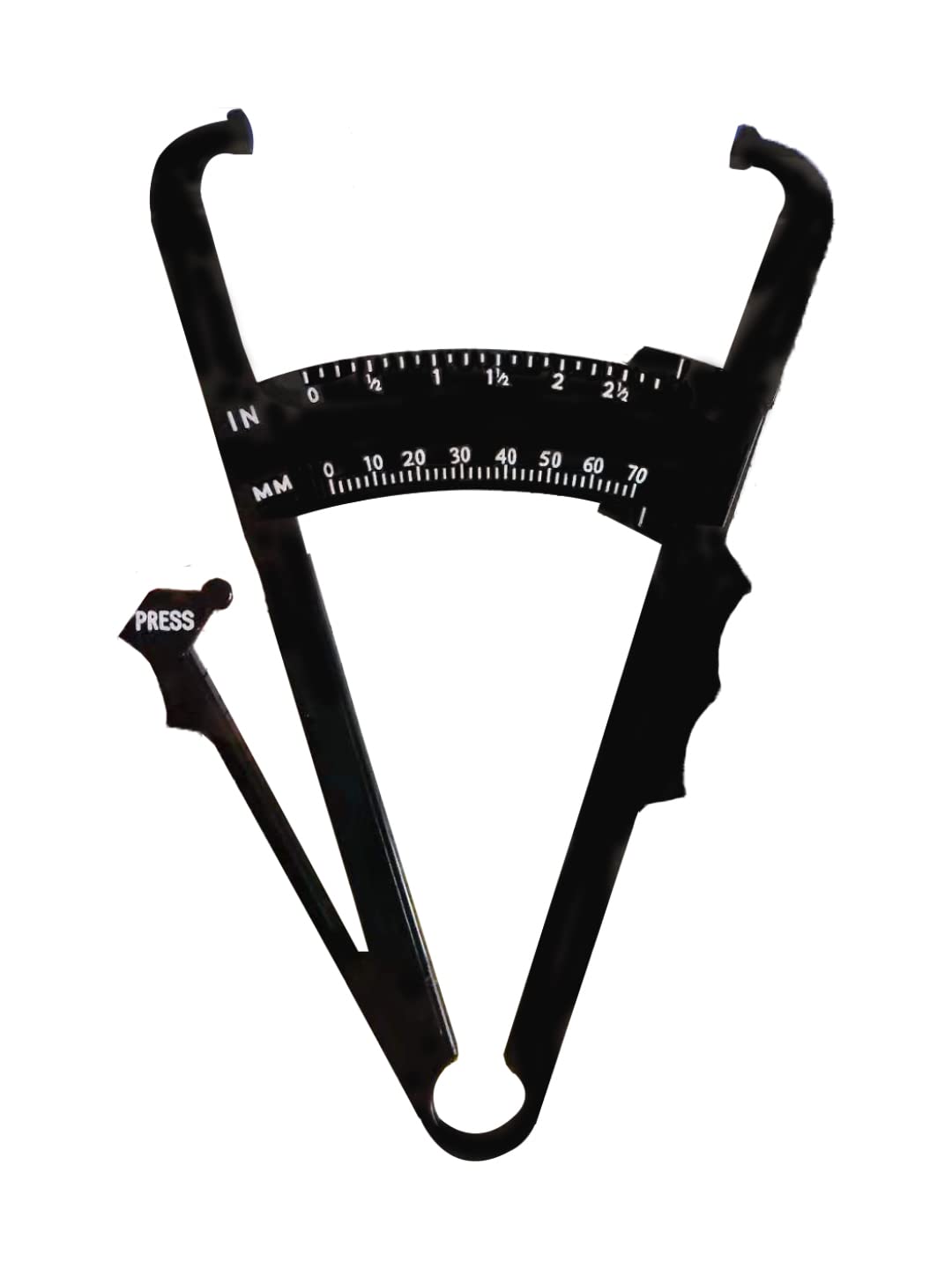 SYGA Body Fat Caliperfor Body - Skinfold Calipers for Accurately Measuring BMI Skin Fold Fitness and Weight-Loss, Black