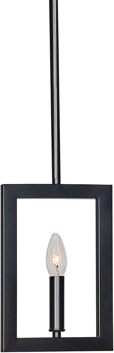 8 Inch Pendant Lights Kitchen Island, Modern Farmhouse Lights,Black Pendant Lamp Fixtures for Kitchen Island Dinning Room Decor, Blalck