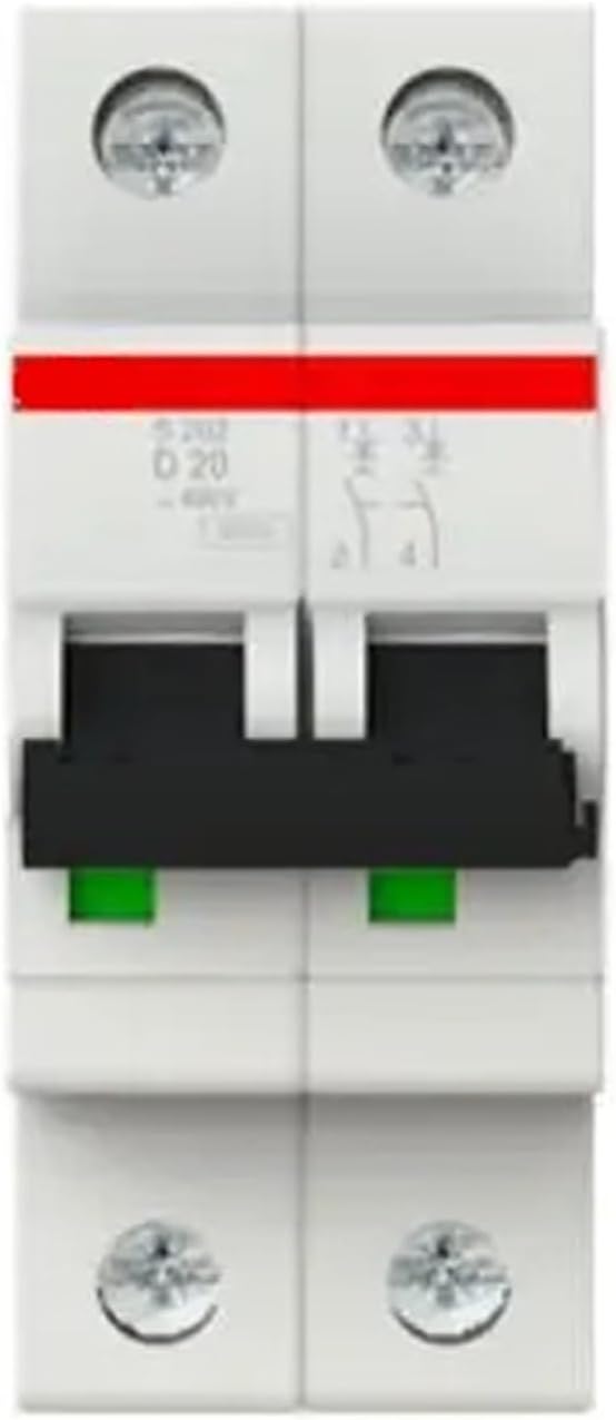 10113738 S202-D20 2CDS252001R0201 Miniature Circuit Breaker - S200-2P - D - 20 A