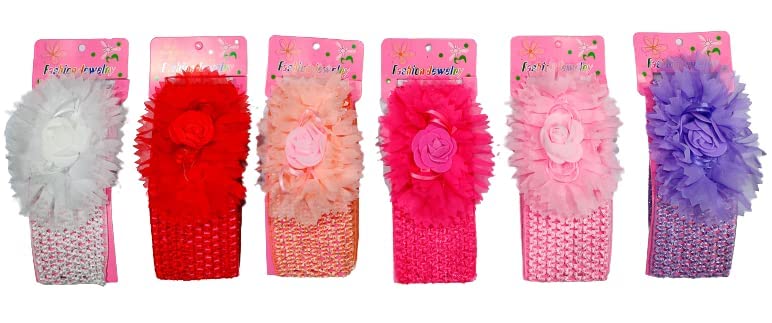 VRT Flower Fabric Headband for Baby Girls (Multicolor, Pack of 6) (B09D9D5STX) Amazon Price History, Amazon Price Tracker