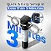 Waterdrop UA-5Y 𝟓 𝐘𝐞𝐚𝐫𝐬 Under Sink Water Filter System, Ultra Long Life, Reduces Lead, Chlorine, Bad Taste & Odor, Water Filter for Sink Faucet Direct Connect to Kitchen Faucet, USA Tech