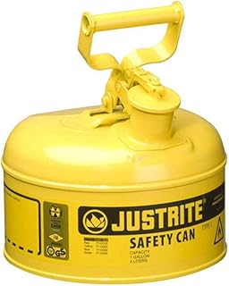 Bidón de seguridad de acero tipo I con mango giratorio, 4 l, color amarillo