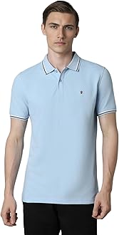 Louis Philippe Slim Fit Solid 100% Cotton, Pique Polo Tshirt