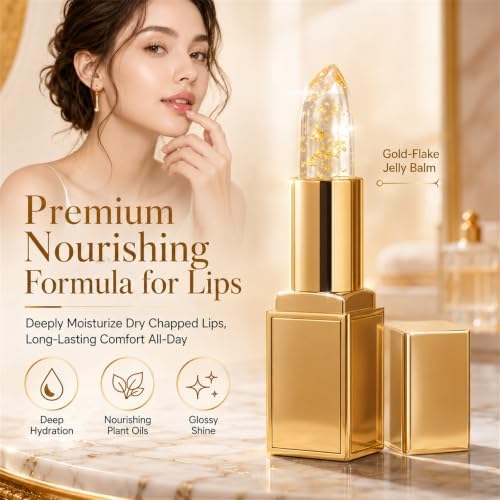 Huevia Botanical Lipstick Tint, Ph Color Changing Lipsticks, Long Lasting Moisturizing Tinted Clear Lip Balm for Mature Women, Not Coated, Not Peeling, Not Tight. - 4