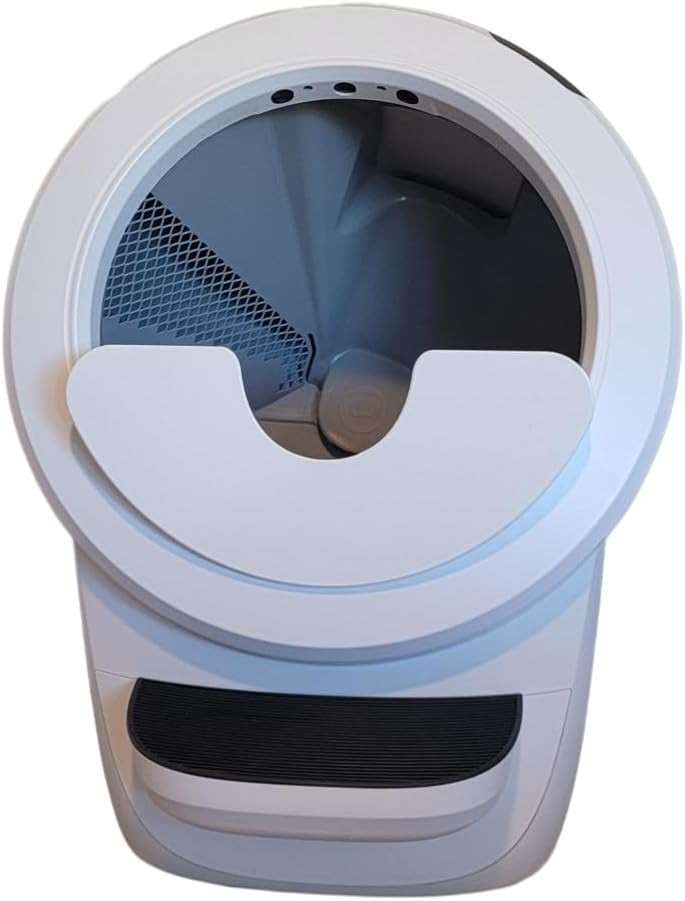 Max Shield for Litter-Robot 4 : Anti-Flicking, One-Piece Design (White Max Shield)