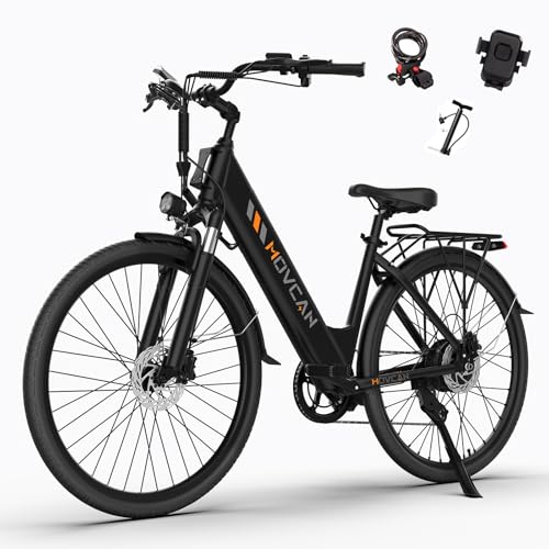 Movcan V80 Electric Bike, 1000W Motor 28MPH 26'' City Cruiser Ebike for Adults, 48V 13Ah Removable Battery Up to 70 Miles, 7-Speed Dual Disc Brake, Mountain E-Bike for Commuting image 3