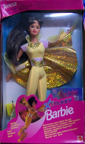 Barbie Flying Hero Teresa Doll Galaxia Galaxie w Shimmering Cape, Lights & Sounds (1995) by Mattel