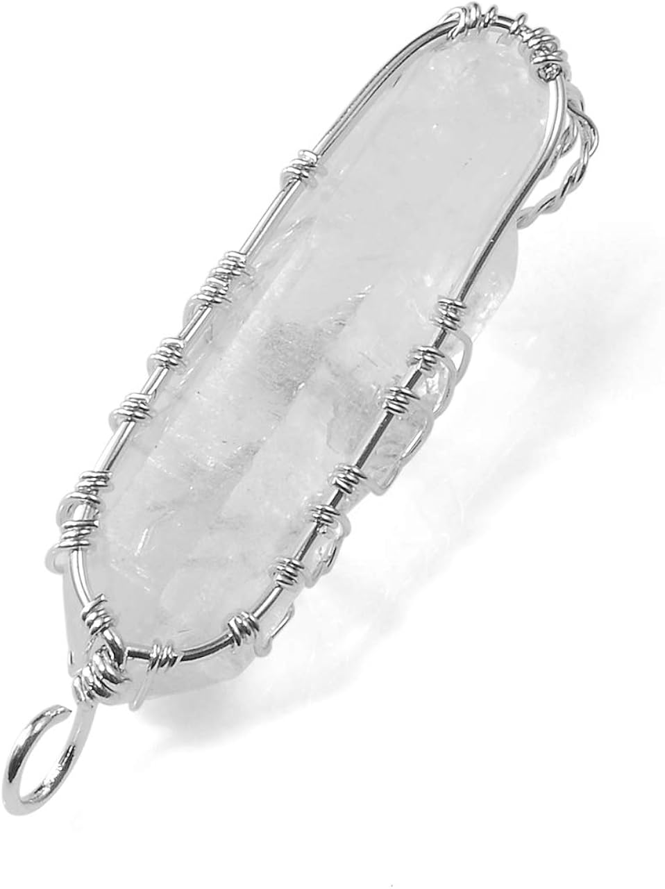 Miniatura 7 de Top Plaza - Collar de cristal curativo de piedra natural cruda, diseño de árbol de la vida, envuelto en alambre, con dije de cuarzo transparente en