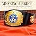 Wiwiqing 51 Inch Championship Belt Adult Large Champion Trophy Belt Leather Wrestling Title Belts for Heavy Award, Sports, Prizes, and Events Gift(Gold,Classic Style)