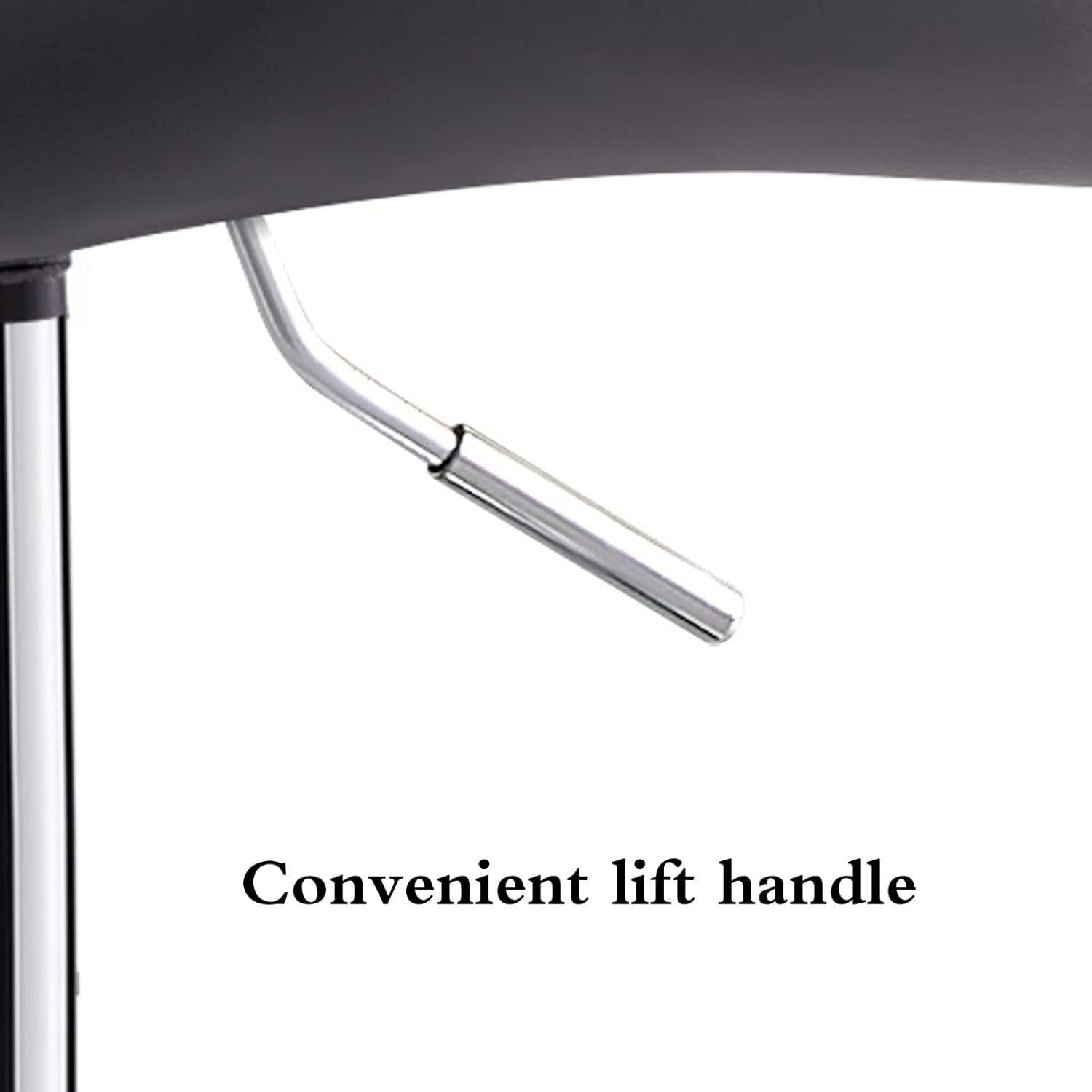 背もたれとフットレスト付きのモダンな回転バースツール、高さ調節可能