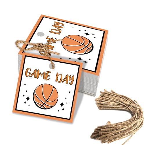 50pcs Basketball Game Day Good Luck Tags
