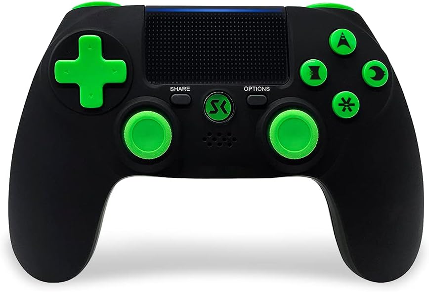 Boowen Wireless Controller for PS4,Wireless Double Shock Gamepad for Playstation 4/Pro/Slim with Analog Sticks,6-Axis Motion Sensor,Speaker and Headphone Jack