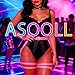 Asooll Pink Leather Leg Chain Punk Waist Chain Harness Rave Thigh Chain Belt Fashion Body Accessories Concert Party for Women