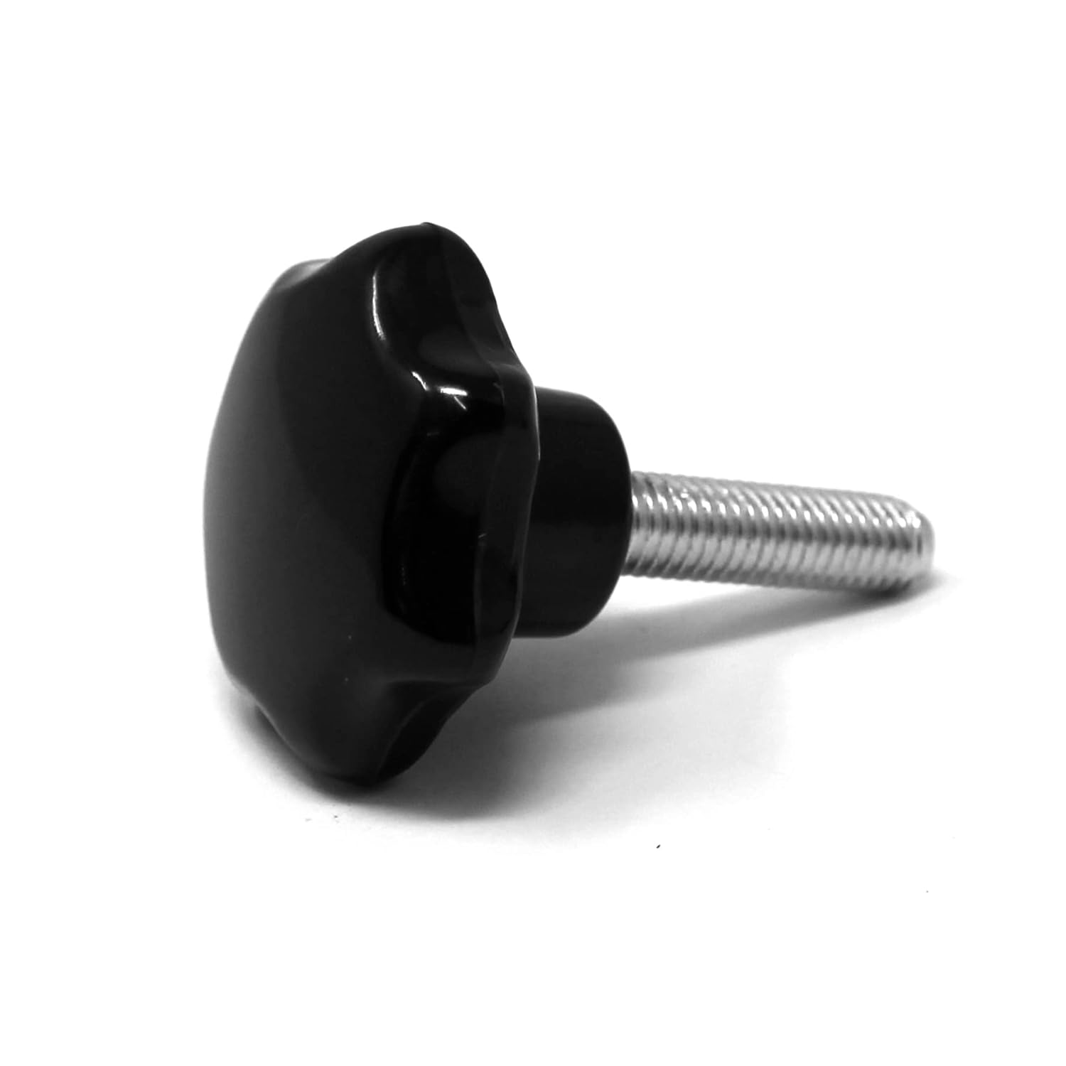 Ganter Standard Elements / Star Grip Screw with Male Thread According to DIN 6336 M6 x 25 mm / Duroplast / Threaded Rod Galvanised Steel / Star Diameter 32 mm (1 Piece, M6 x 25 mm (32))