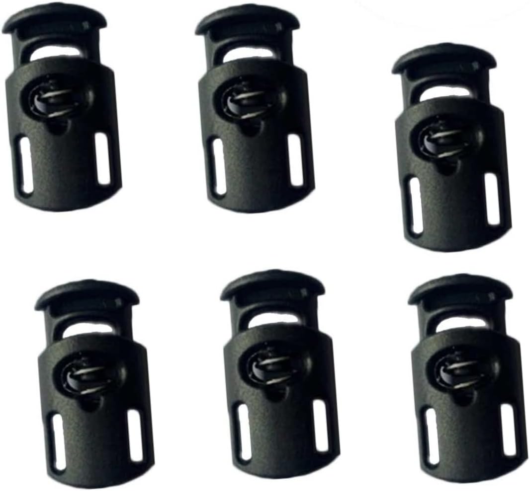 OSALADI 500 Pcs Plastic String Cord Locks Drawstring Toggle Rope Cord Locks Locking Stop for Tent Bag Sportswear