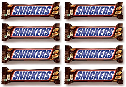 Image of Snickers Chocolate Bar, 50 gm -Pack of 8
