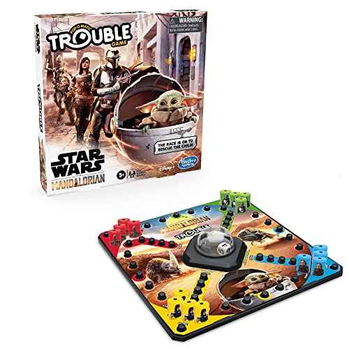 Trouble: Star Wars The Mandalorian Edition Board Game For Kids Ages 5 And Up, Multicolor #TOP3