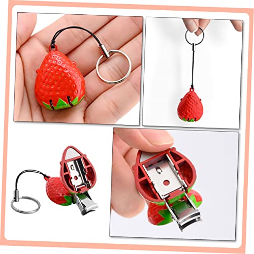 Minkissy M50W03BDI7062 4Pcs Strawberry Nail Scissors Portable Nail Fruit Nail Clippers thumb #6
