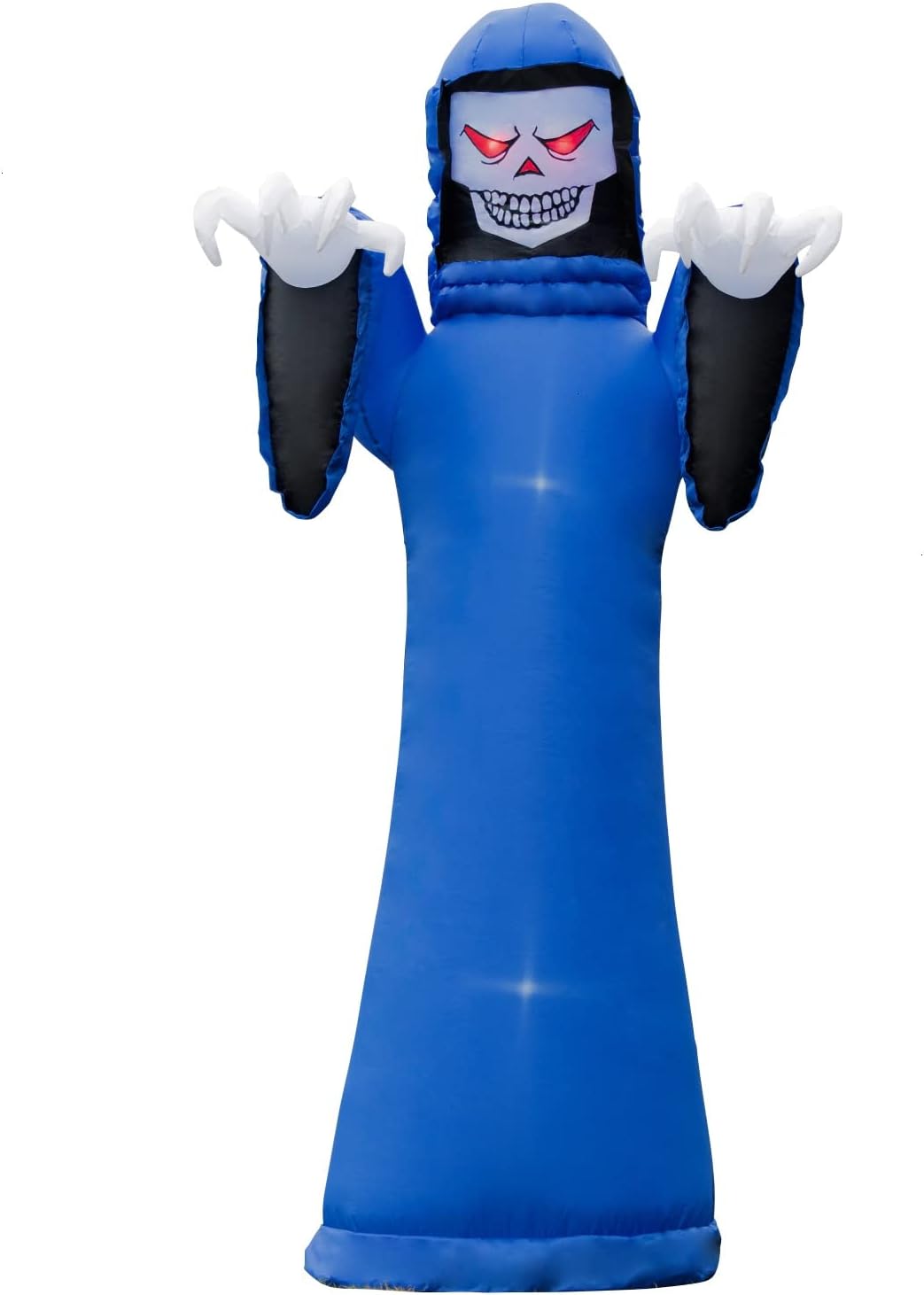 Rocinha Halloween Inflatables Ghost 8 Ft Inflatable Spooky Warlock with Glowing Red Eyes, Halloween Blow up Party Decor for Indoor Outdoor