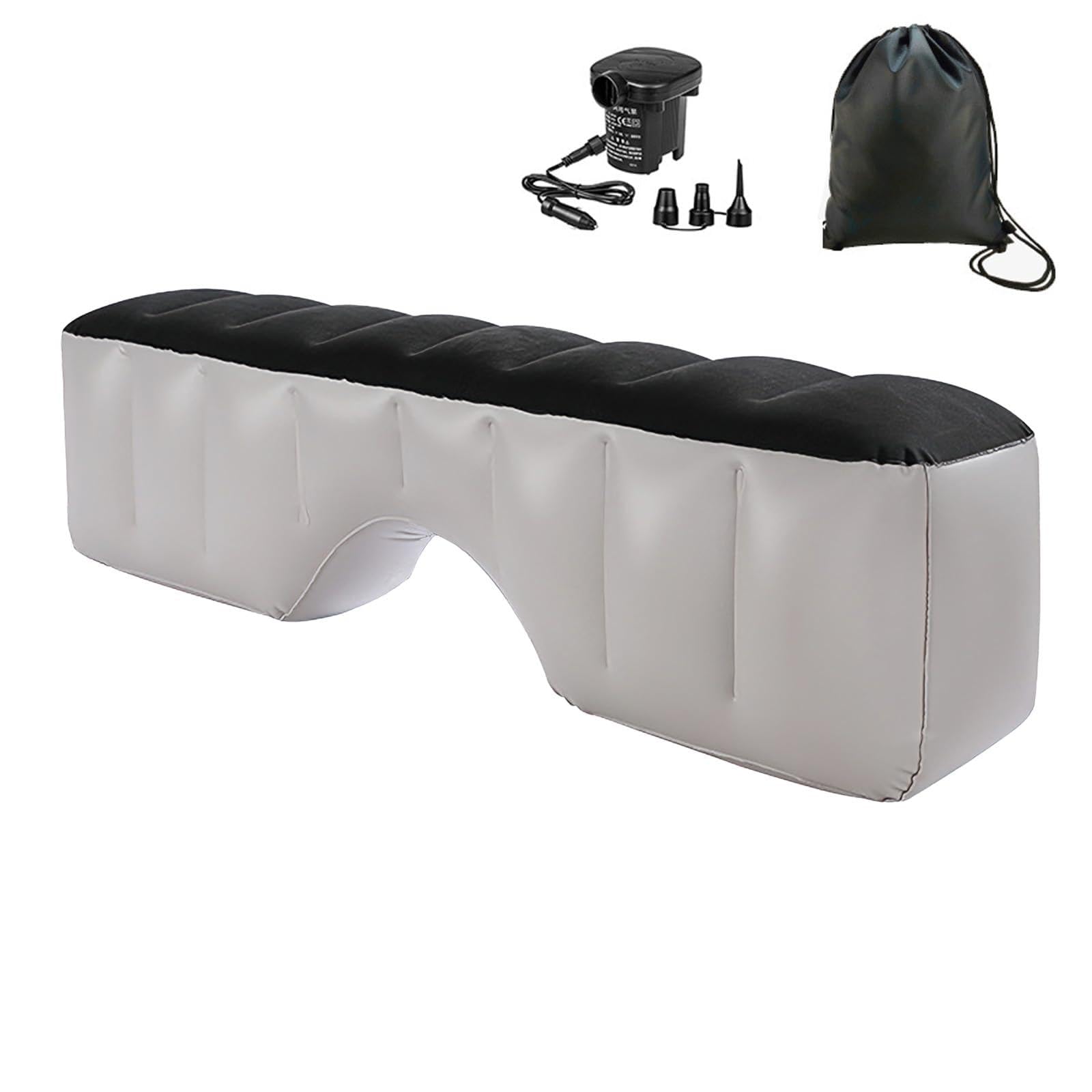 Auto Matratze Luftmatratze Aufblasbar, Rücksitz Lücke Pad Luftbett Kissen, Auto Camping Zubehör, Auto-Aufblasbare Bett mit Luftpumpe für Reisen Camping