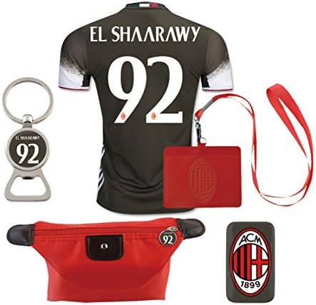 #92 El Shaarawy (6 in 1 Combo) A.C. Milan 2nd Away Match Adult Soccer Jersey 2016-17