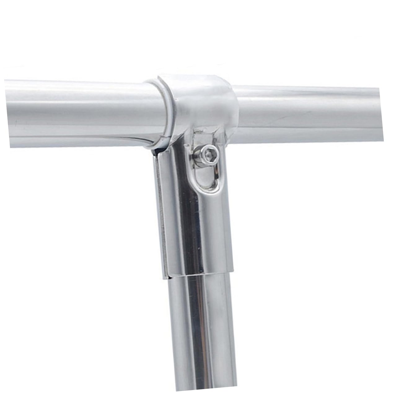SHINEOFI Collier de Serrage Inox 32-50, Connecteur Inox Tube en Acier Inoxydable Argenté, 12 Pièces, pour Rail et Poteau, Intérieur Extérieur