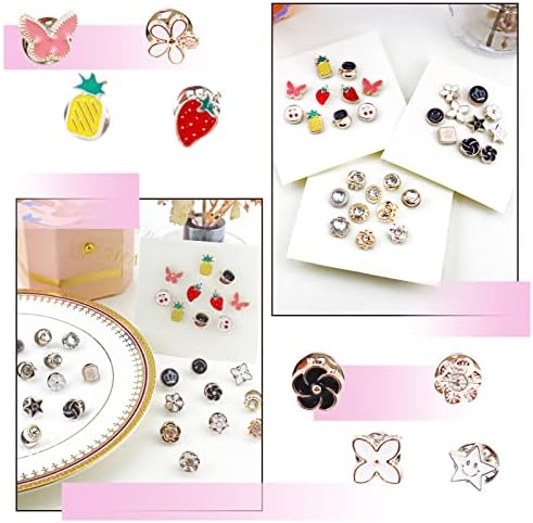 Amazon.com: Women Shirt Brooch Buttons, LEEFONE 30 PCS Mini Cover up ...