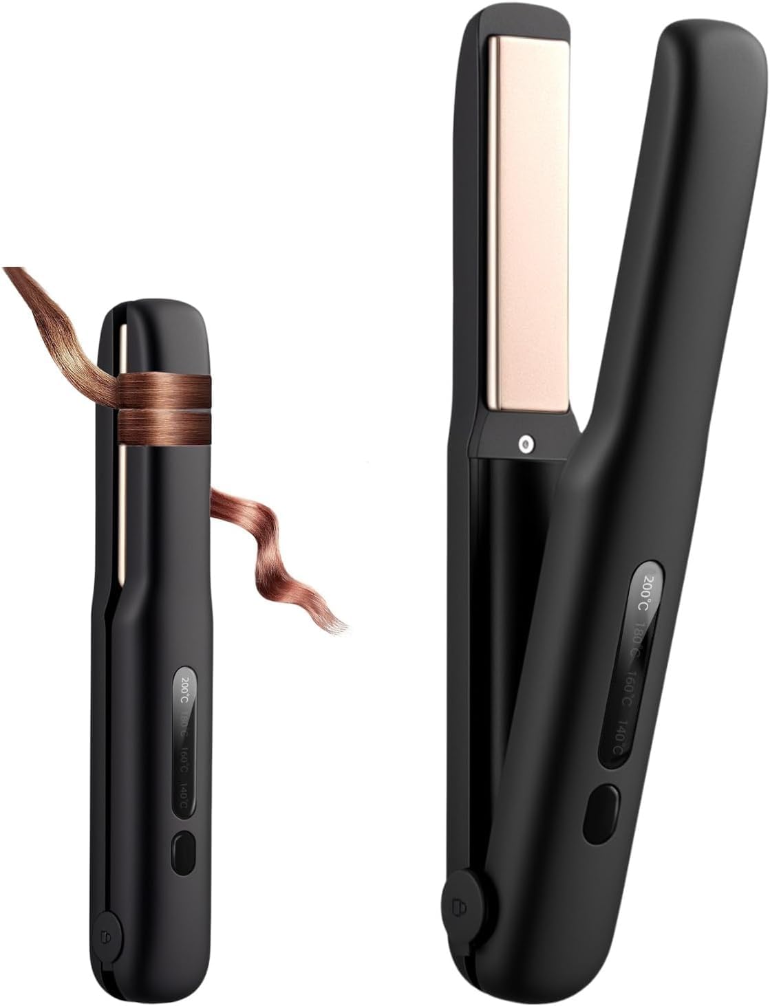 コードレス ヘアアイロン 2WAY 18mmプレート カール&ストレートコードレ…