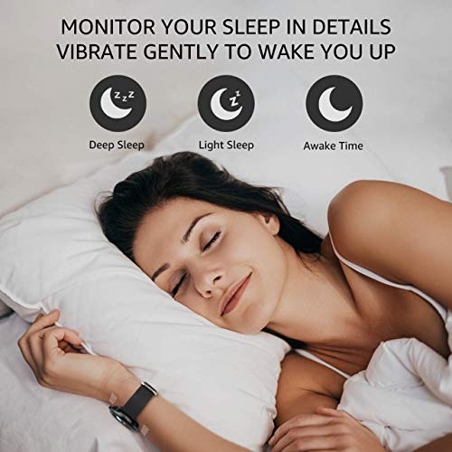 OUTAD Smart Watch with 24h Heart Rate Blood Oxygen Pressure Sleep Monitor For Android Phone iPhone, IP67 Waterproof Fitness Tracker Step Pedometer, Bluetooth Music Control Notification Reminder, Black - Thumbnail 5