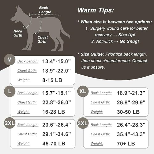 Image of Jiupety Dog Recovery Suit Adjustable, Dogs Bodysuit for Abdominal Wound After Surgery, Substitute E-Collar, L Size, Anti-Licking Surgical Dog Onesies, Camo