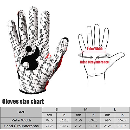 Luvas Esportivas, Andoer Luvas de batedura Luvas de beisebol unissex Luvas de beisebol Luvas de bate
