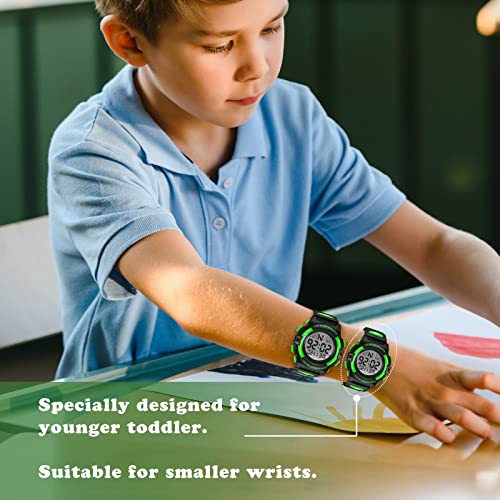 Image of Kids Watch,Boys Watch for 3-15 Year Old Boys,Digital Sport Outdoor Multifunctional Chronograph LED 50 M Waterproof Alarm Calendar Analog Watch for Children with Silicone Band,Kids Gift