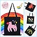 FF Sgdfc 2 Pcs Canvas Tote Bags, Natural Color Tote Bags 15 x 16 inch Sustainable Eco Friendly reusable, for Grocery Bags, DIY Gift Bags, Shopping Bags (Black)