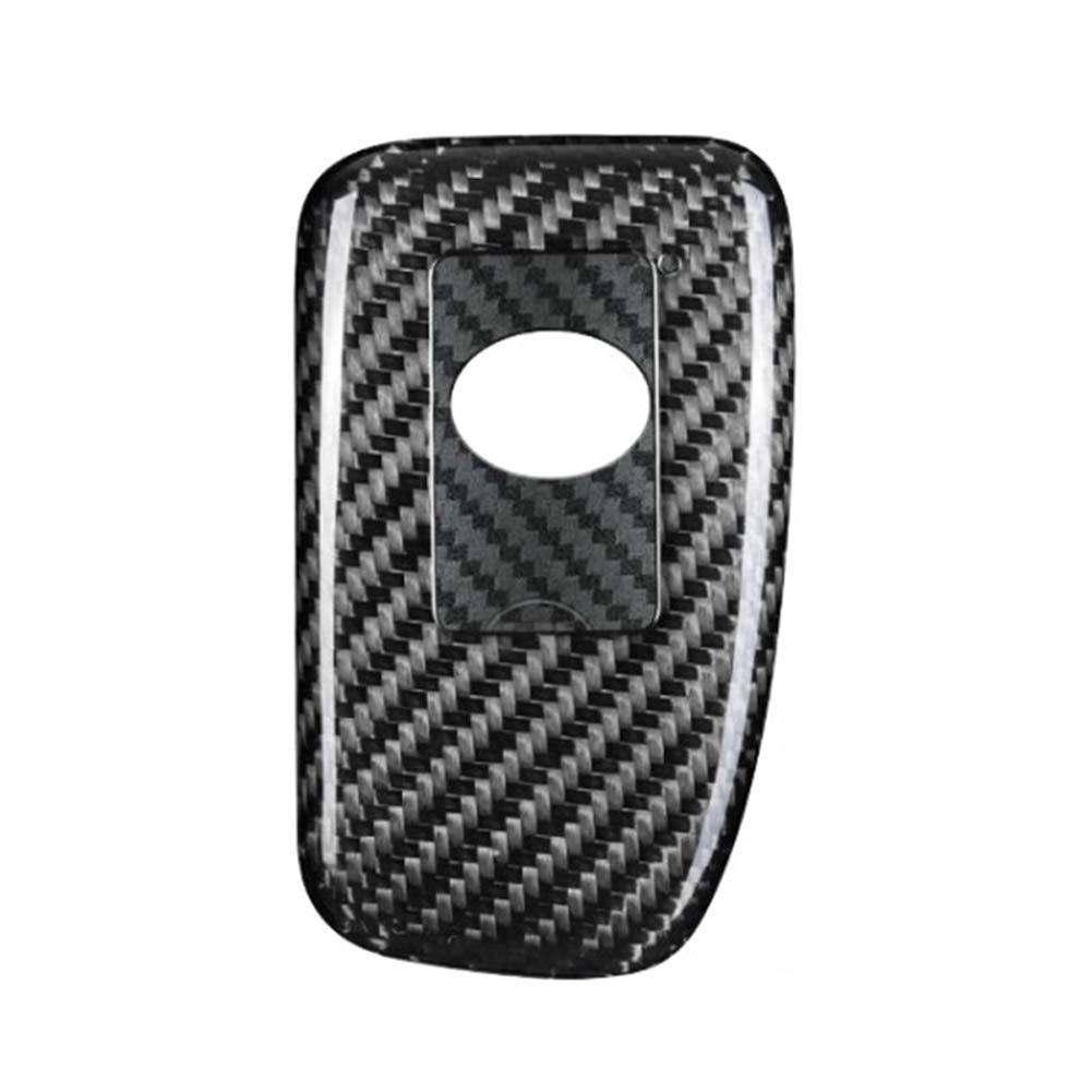 Funda para llave, funda para mando a distancia inteligente, carcasa de fibra de carbono, color plata y negro para 2014-2017 para coche
