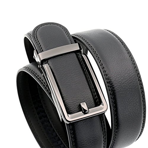 Dan Cube Belts for Men Leather Ratchet,Removable Automatic Slide Buckle,Big Tall Size Adjustable,As seen on Tv3