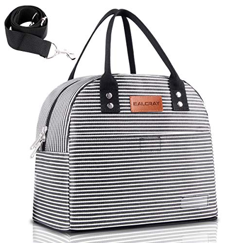 BALORAY Reusable Lunch Bag for Women Men Leakproof Multi-functional with Shoulder Strap Adult