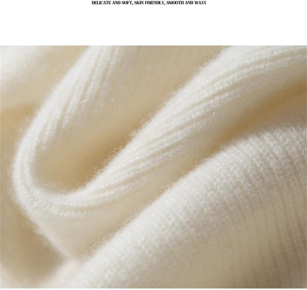 Men 100% Solid Goat Cashmere Pullovers High-End Sweaters Young Warm Knit Shirt