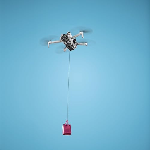Miniatura 7 de O'woda Sistema Airdrop para DJI Mini 4 Pro - Dispositivo de transporte de carga útil para drones de pesca, boda, búsqueda y rescate, fiesta de