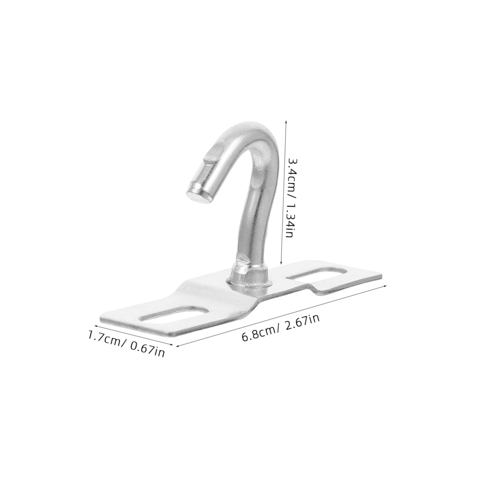 ARTIBETTER 10pcs Heavy Duty Ceiling Light Hooks Flat Plate Lighting Hooks Metal Plant Bracket Iron Lanterns Hangers Drywall