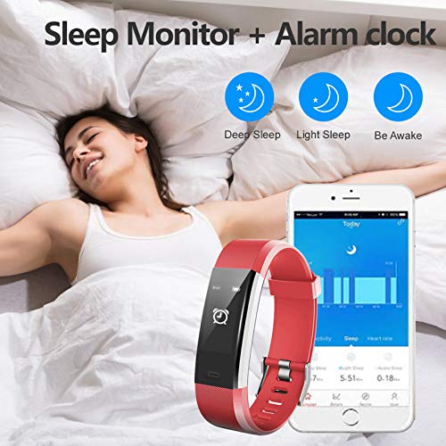 Lintelek Fitness Tracker with Heart Rate Monitor, Activity Tracker with Connected GPS, IP67 Waterproof Smart Band with Calorie Counter, Pedometer for Men, Women and Gift - Thumbnail 5