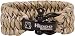 Hippo Survival Paracord Bracelet with Black Metal Shackle and Adjustable Size  - Desert Camo