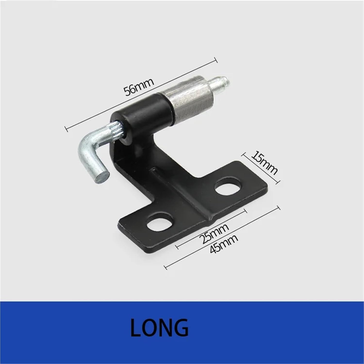 2 PCS CL280-1 Carbon Steel Door Hinge Pin Heavy Duty Switch Control Cabinet Butt Hinges with 120° Angle(Long)