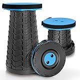 Portable Camping Chair, Upgraded Folding Stool, Foldable Fishing Chair Lightweight Sturdy Retractable Stools Seat for Kids/Adults/Travel/BBQ/Hiking/Kitchen/Gardening, Load Max 370Lbs