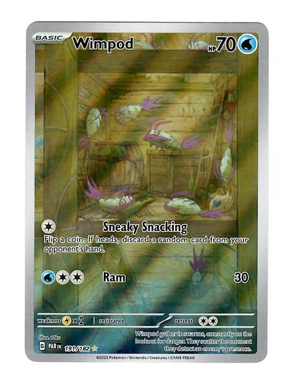 wimpod pokemon card value Pokemon - Wimpod 191/182 - Paradox Rift - Illustration Rare