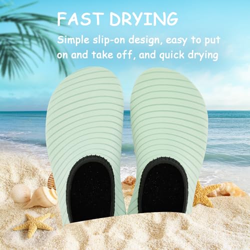 Image of ANLUKE Kids Boys Girls Water Shoes Barefoot Aqua Socks Fast Dry Beach Swim Outdoor Sports Shoes for Toddler