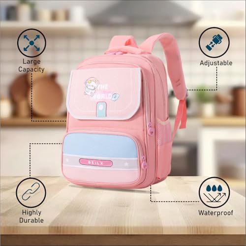 Image of Tinytot 22 Litre 17-Inch Waterproof Large School Bag for Boys & Girls, Kids School Bag, School Backpack for Girls and Boys, for Kids, Ideal for Children