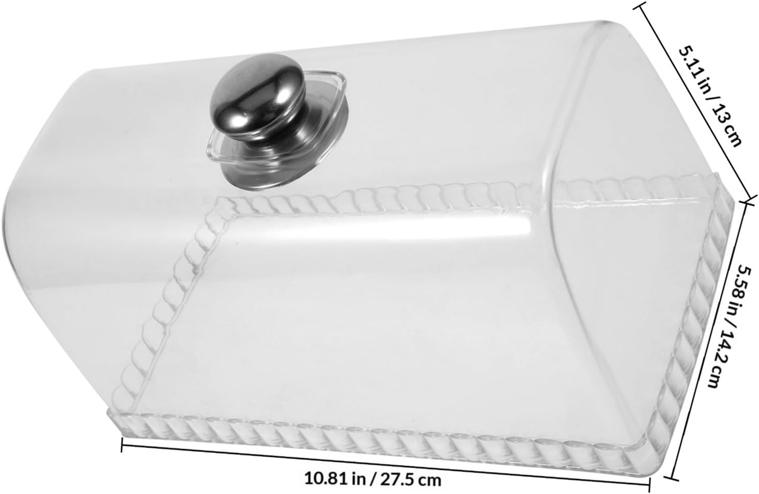 TOYANDONA Acrylic Cake Dome Cover with Full Covering for Protection, for Party and Kitchen Use, Food Display Lid for Cake Stand and Dessert Plates